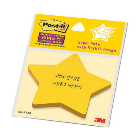 [3M] 1900 모양포스트잇 / 별_76mm x 76mm 45매